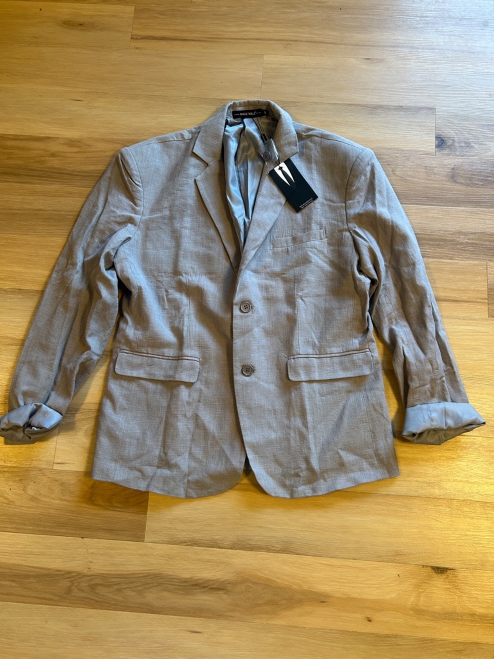 Light Gray Womwn's Two-Button Blazer